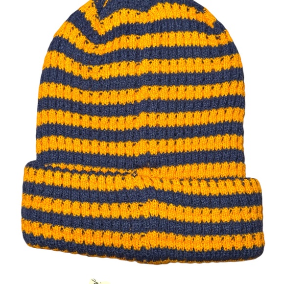 NWT Free People Movement Striped Beanie | Varsity Orange | OS - Picture 2 of 4